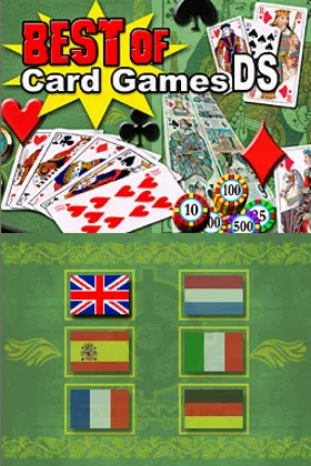 Best of Card Games DS (Europe) (En,Fr,De,Es,It,Nl) screen shot title